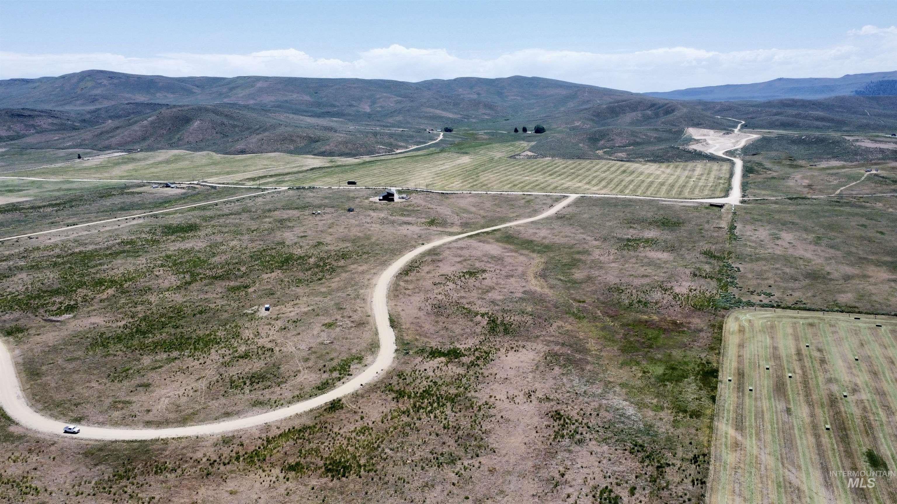 Lot 3 Redtail Lane Fairfield, ID 83327 - Photo 7 of 14 Aerial view of sparsely populated area with mountains