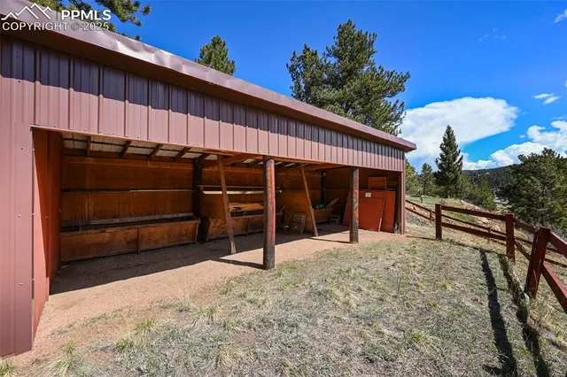 a view of wooden roof deck