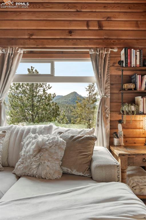 193 Independence Road Cripple Creek, CO 80813 - Photo 10 of 39 a view of a floor to ceiling window and a wooden floor