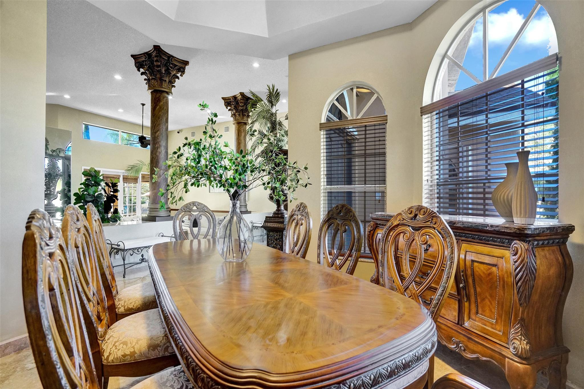 3151 Southwest 135th Terrace Davie, FL 33330 - Photo 28 of 74 a view of a dining room with furniture and window