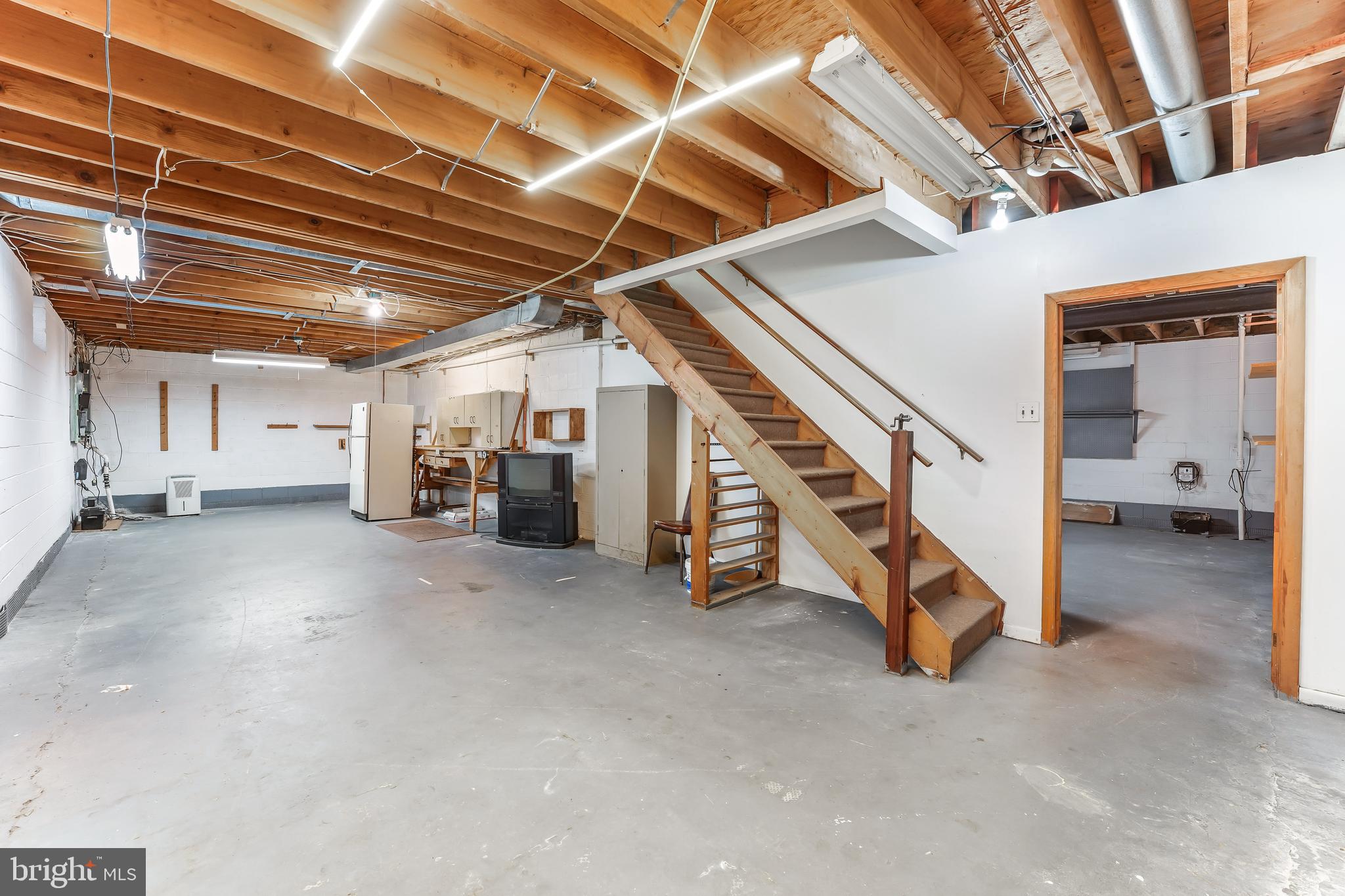 140 Cherry Lane Folsom, PA 19033 - Photo 31 of 35 Basement w/ high ceilings + so much room to expand