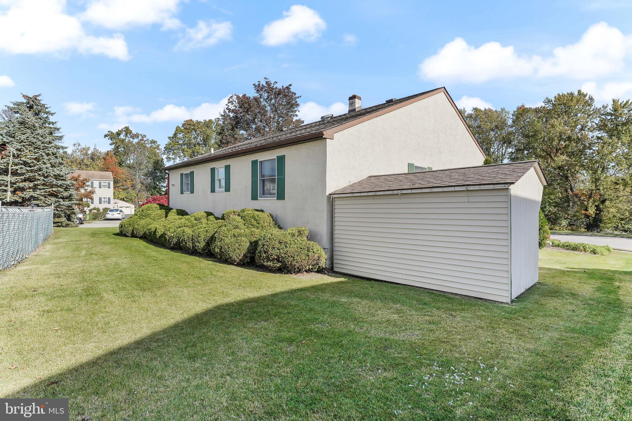 140 Cherry Lane Folsom, PA 19033 - Photo 6 of 35 Back exterior / Side Shed