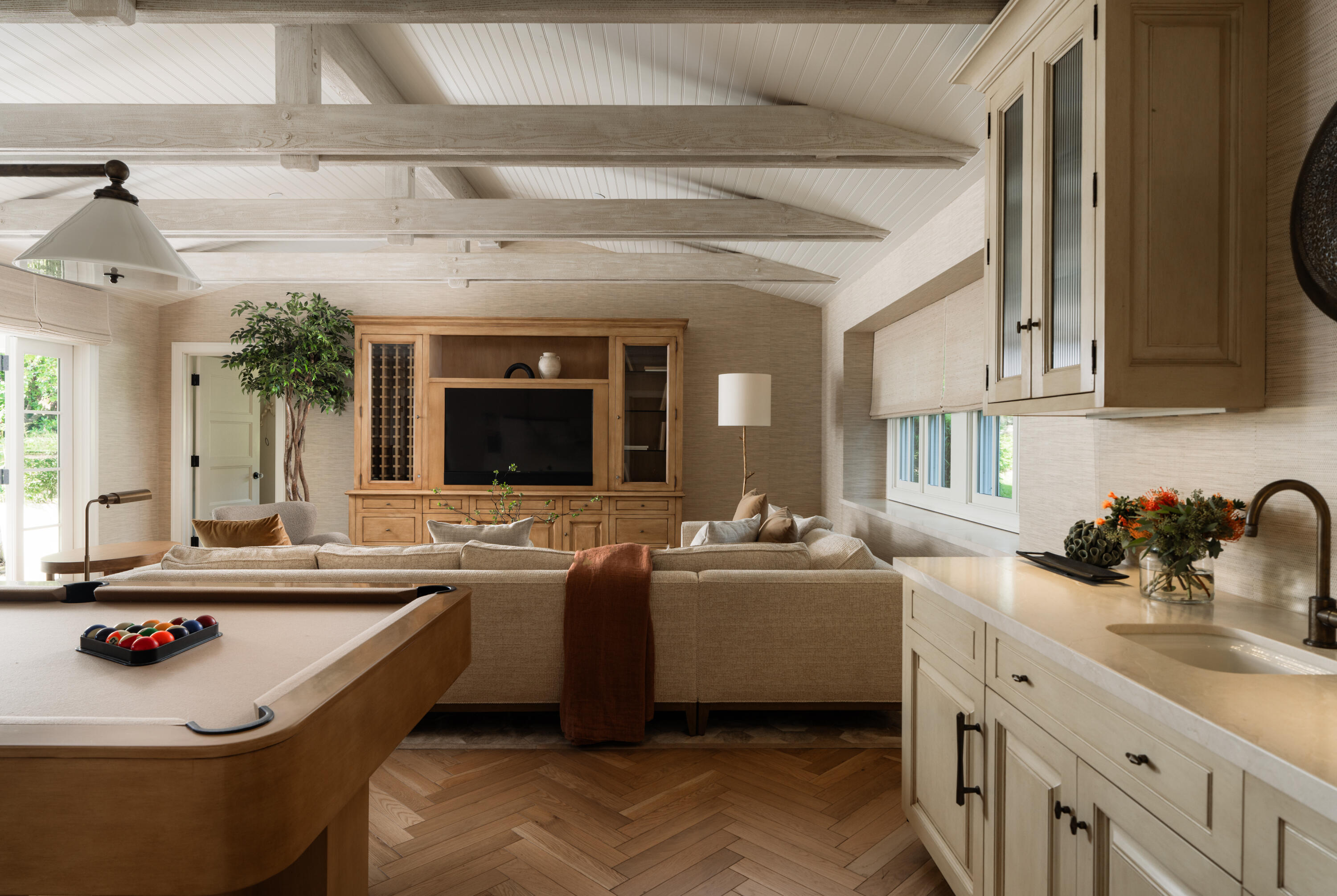 610 Olive Road Montecito, CA 93108 - Photo 28 of 34 a kitchen with sink a stove and cabinets