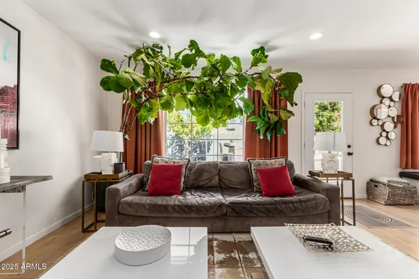 a very nice looking room with a large window