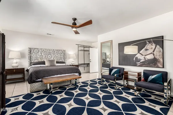 a close view of walk in closet