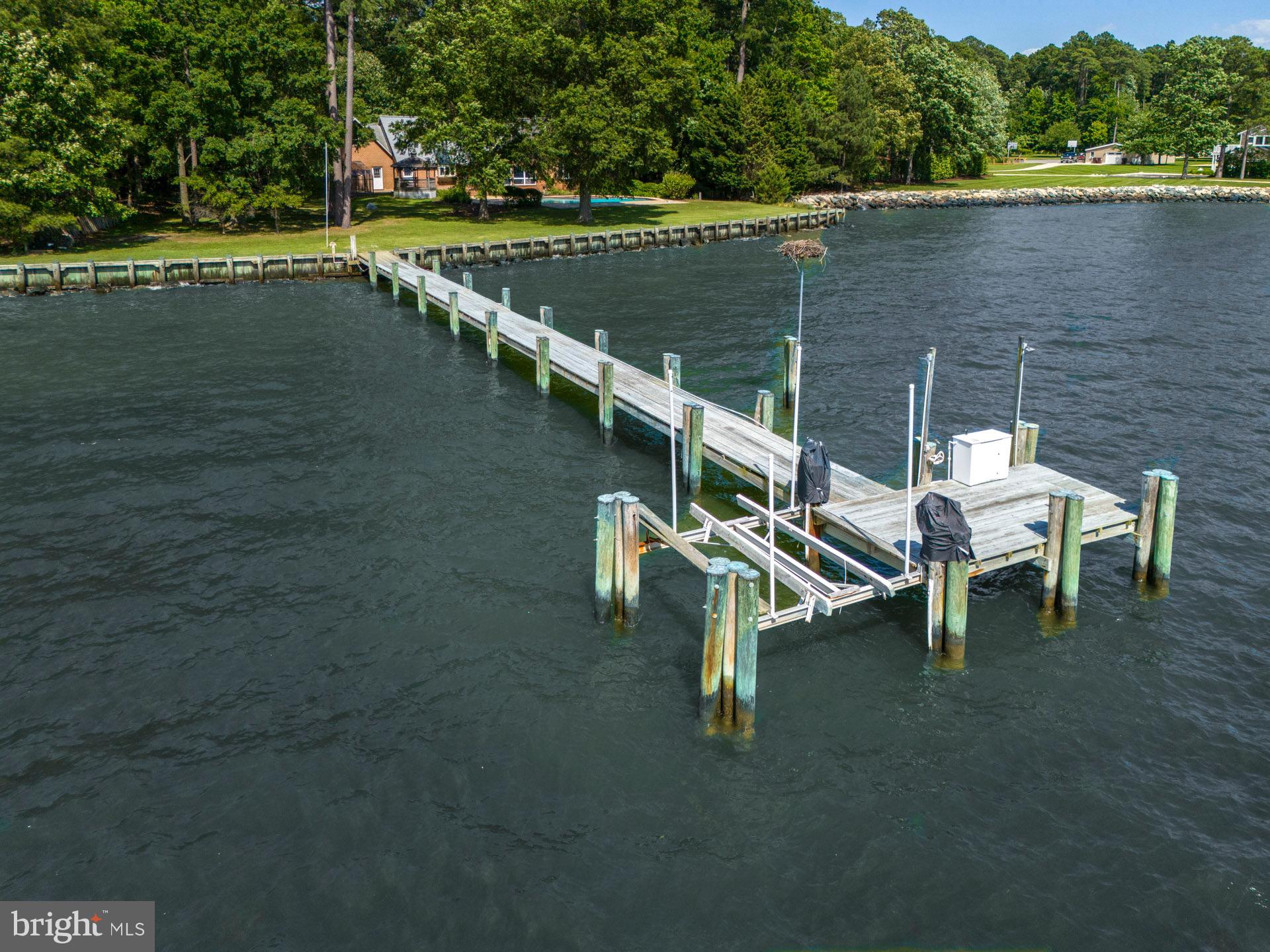 24190 Deep Neck Road Royal Oak, MD 21662 - Photo 14 of 48 Pier with lift