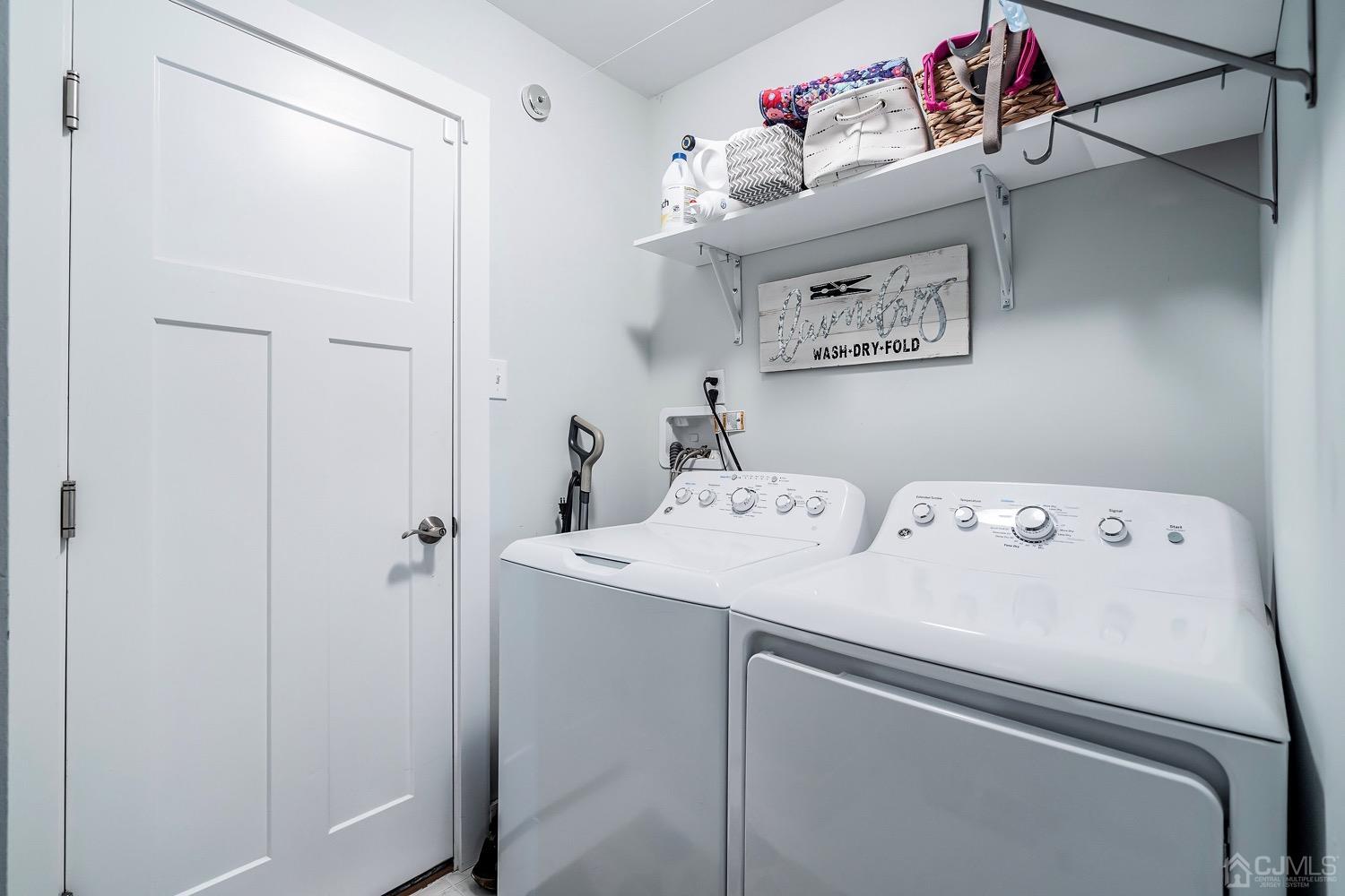 18 4th Street Barnegat, NJ 08005 - Photo 12 of 27 a utility room with dryer and washer