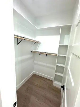 a close view of closet