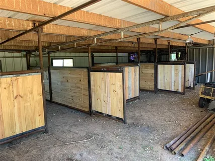 a view of a garage
