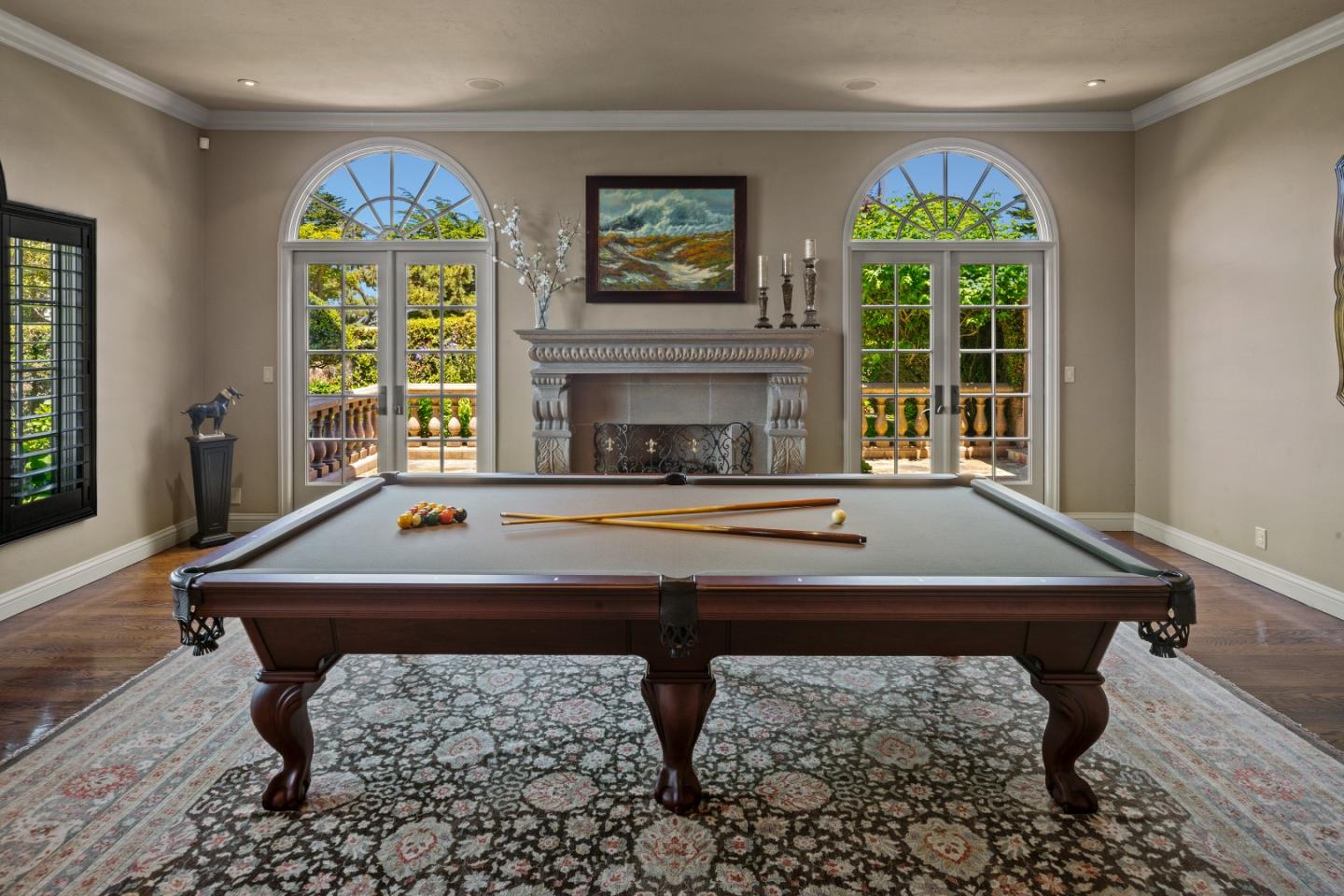3017 Cormorant Road Pebble Beach, CA 93953 - Photo 14 of 42 a room with pool table and windows