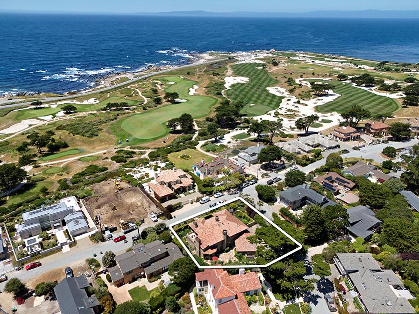 3017 Cormorant Road Pebble Beach, CA 93953 - Photo 2 of 42 an aerial view of residential building and ocean