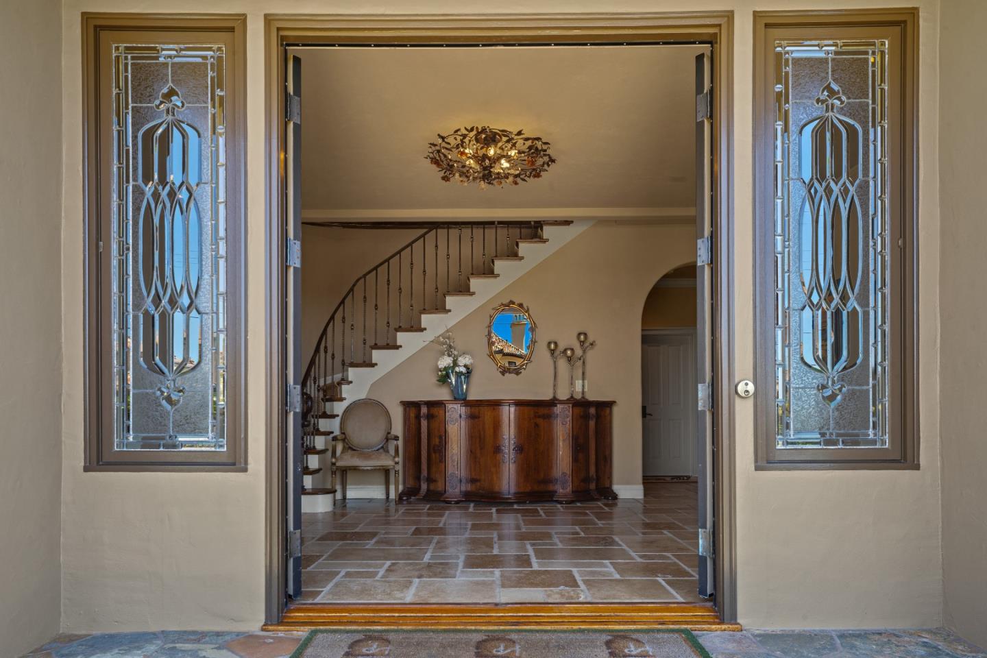 3017 Cormorant Road Pebble Beach, CA 93953 - Photo 32 of 42 a view of entryway and hall with wooden floor