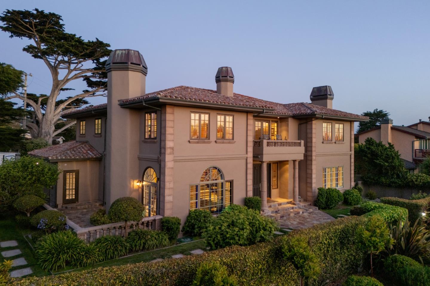 3017 Cormorant Road Pebble Beach, CA 93953 - Photo 37 of 42 a front view of a house with a yard