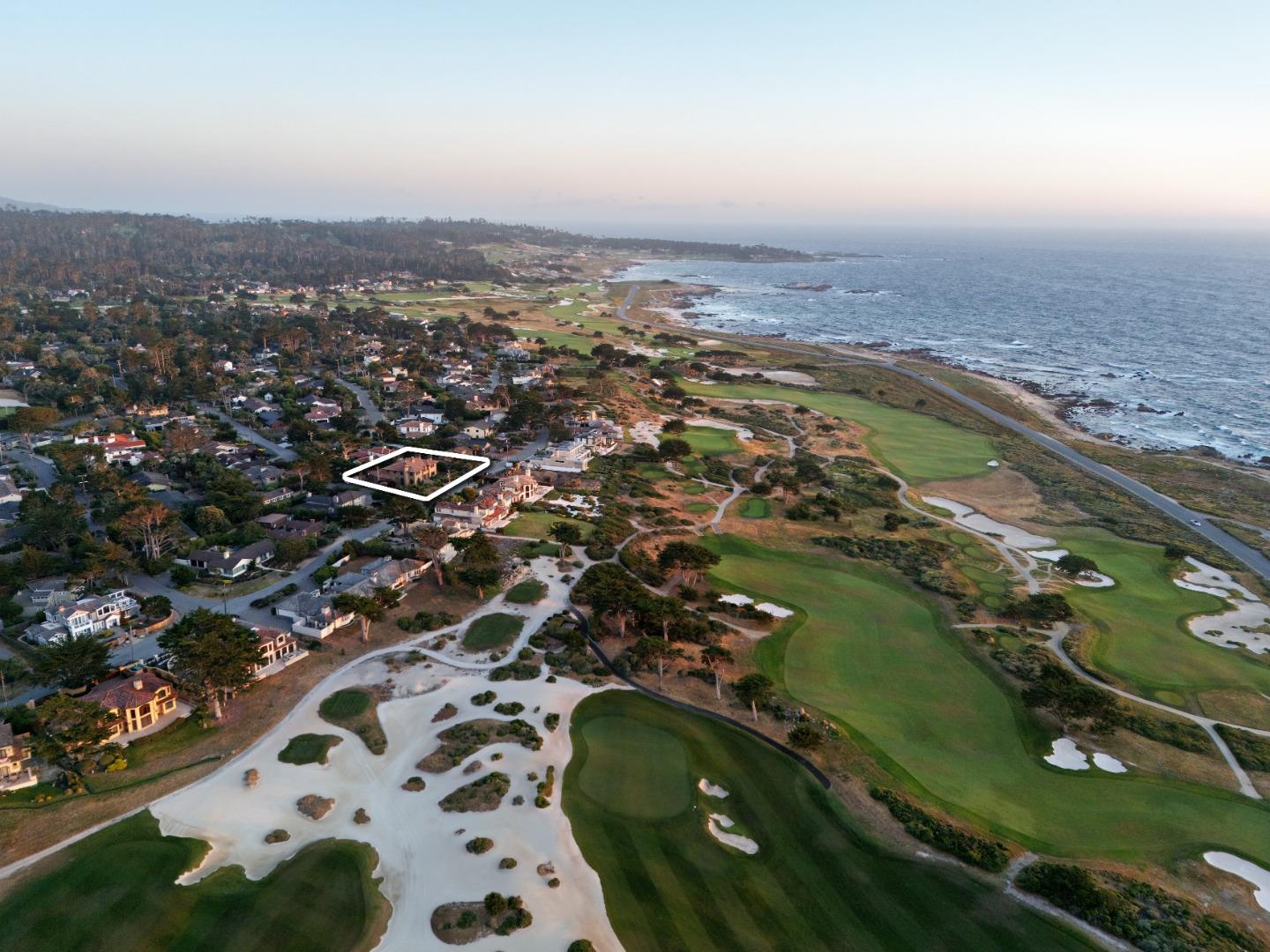 3017 Cormorant Road Pebble Beach, CA 93953 - Photo 40 of 42 an aerial view of a residential houses with outdoor space
