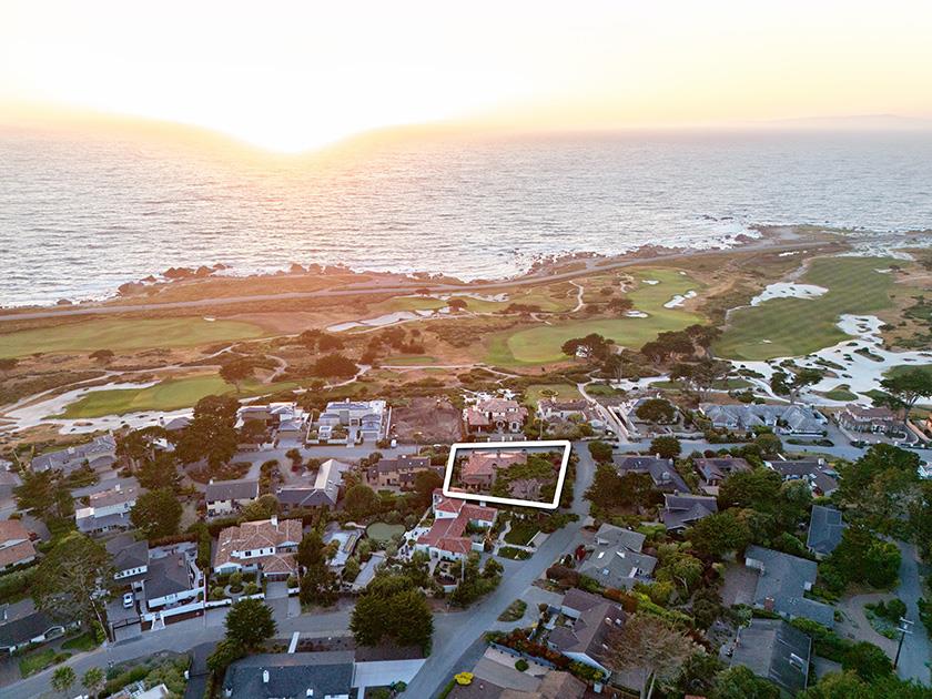 3017 Cormorant Road Pebble Beach, CA 93953 - Photo 41 of 42 an aerial view of ocean and residential houses with outdoor space