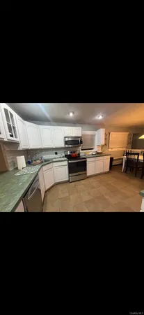 a view of a kitchen