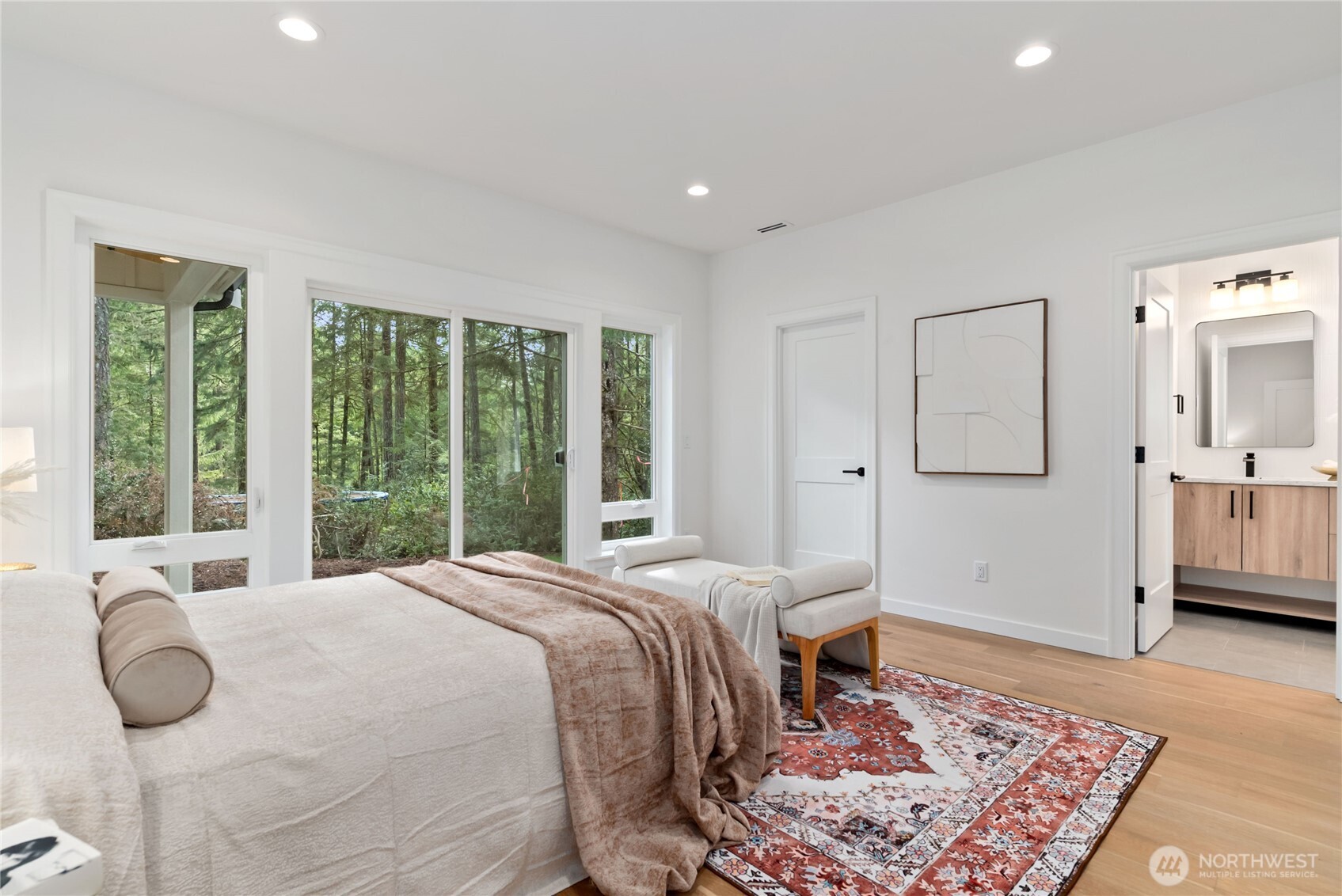 31 East Rhododendron Court Union, WA 98592 - Photo 18 of 38 a bedroom with a bed and window