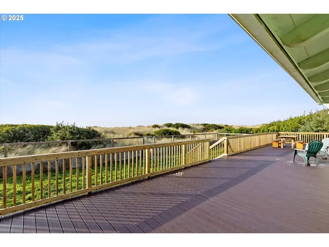 a view of a balcony with lake view