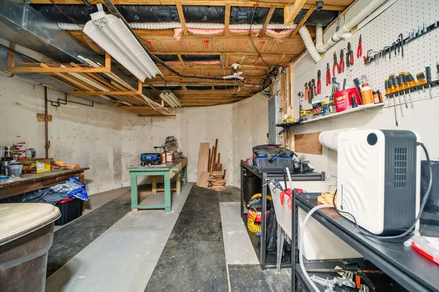 a view of storage and utility room