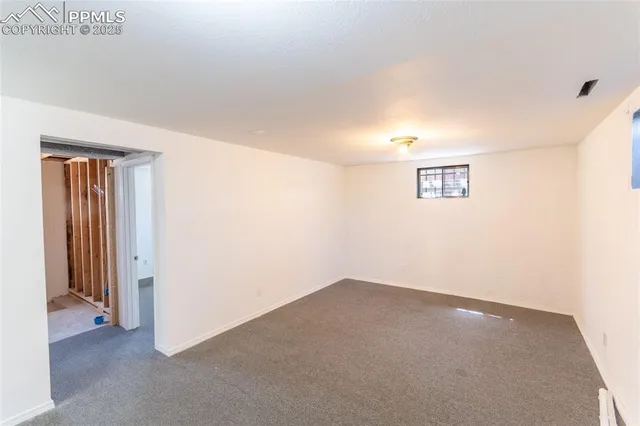 a view of an empty room