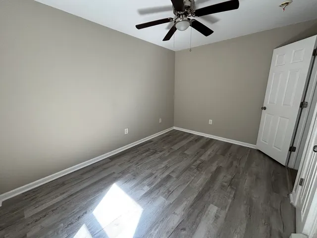 a kitchen with a cabinets and appliances