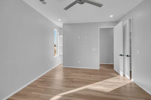 wooden floor in an empty room with wooden floor