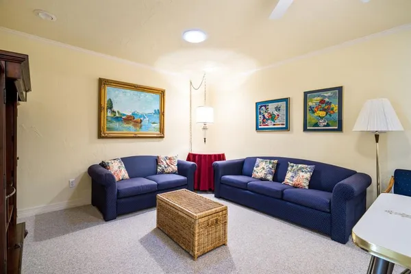a view of a livingroom and dining room