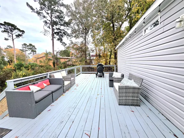 a view of outdoor space with seating space