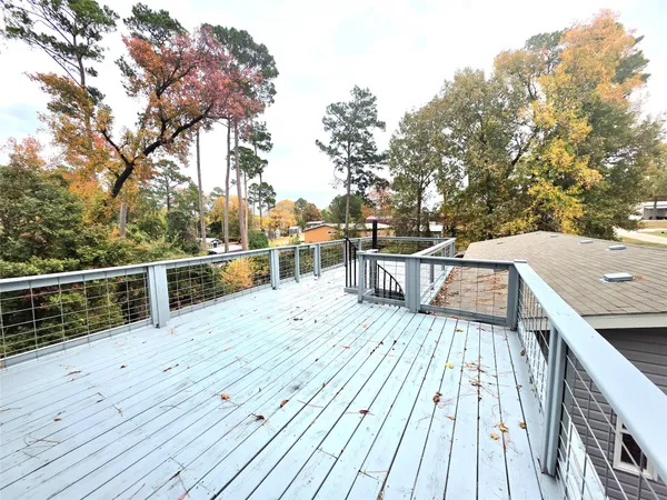a view of a roof deck