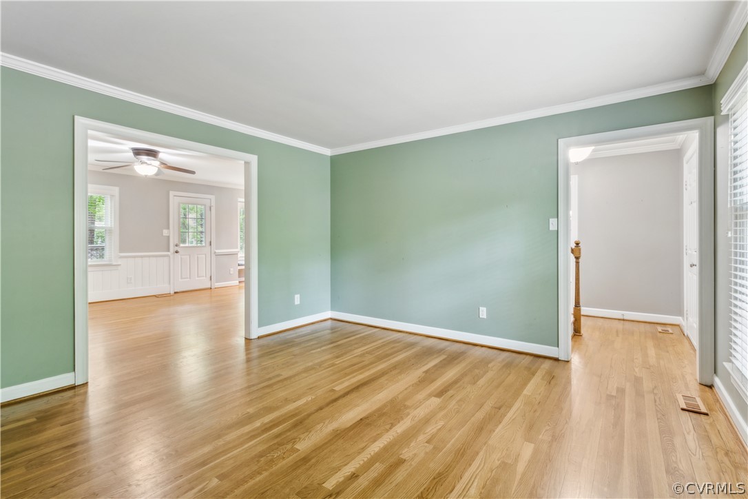 204 Old Cart Road Williamsburg, VA 23188 - Photo 8 of 49 wooden floor in an empty room with a window
