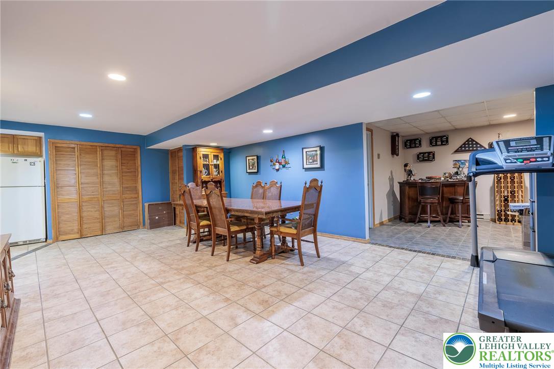 2170 Clearview Road Coplay, PA 18037 - Photo 50 of 75 This versatile basement space offers both dining and recreational areas.