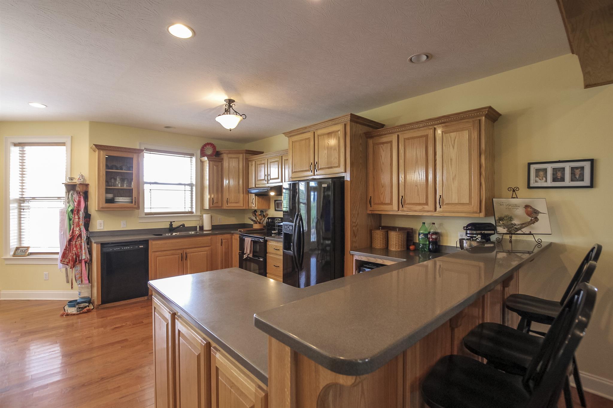 4599 Gamble Road Cedar Hill, TN 37032 - Photo 11 of 25 a kitchen with refrigerator and cabinets