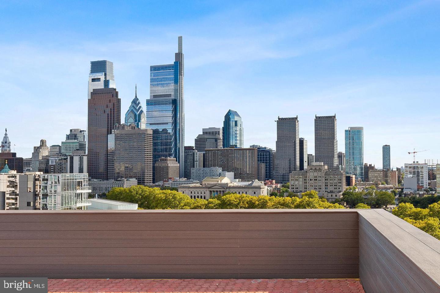 2201 Pennsylvania Avenue, Unit 1204B Philadelphia, PA 19130 - Photo 17 of 46 a view of a city with tall buildings