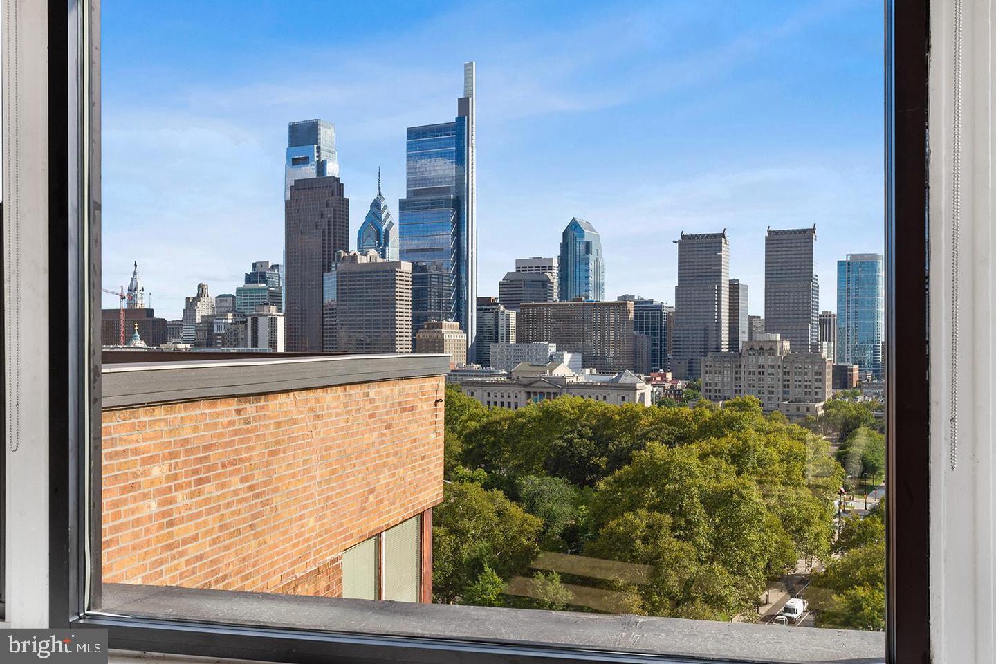 2201 Pennsylvania Avenue, Unit 1204B Philadelphia, PA 19130 - Photo 19 of 46 a view of a city from a window