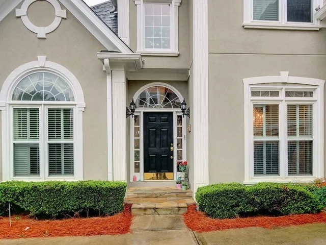 a view of a door of the house
