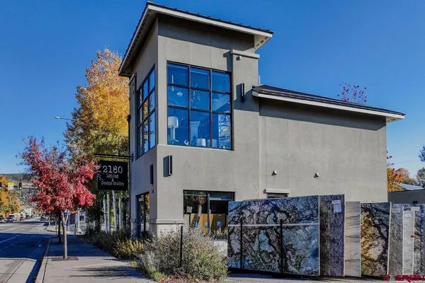 a house view with a outdoor space