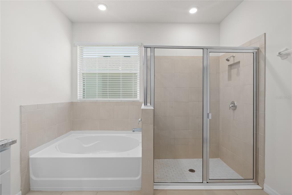8260 Southwest 59th Avenue Ocala, FL 34476 - Photo 7 of 20 a bathroom with a bathtub and a shower