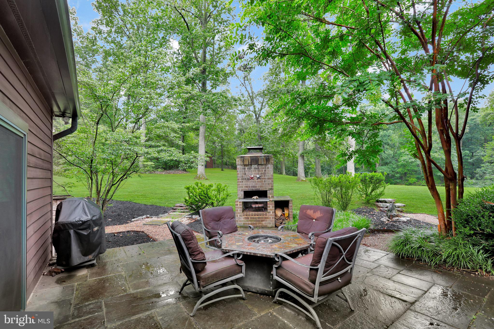 43351 Spinks Ferry Road Leesburg, VA 20176 - Photo 13 of 48 Second rear patio with wood burning fireplace.