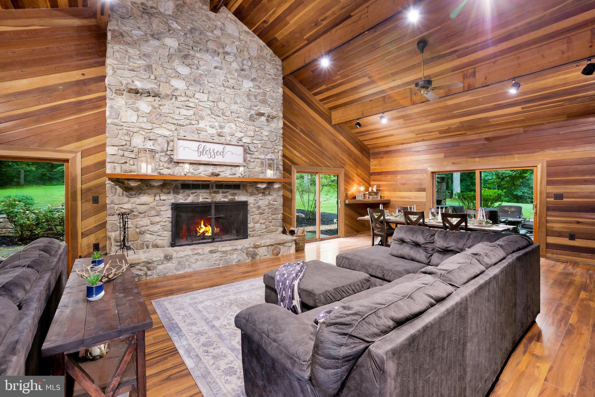 43351 Spinks Ferry Road Leesburg, VA 20176 - Photo 18 of 48 Stone wood burning fireplace.