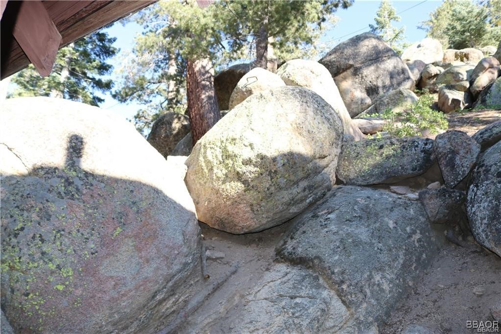 46 Spring Road Big Bear Lake, CA 92315 - Photo 40 of 43 a view of a wooden fence