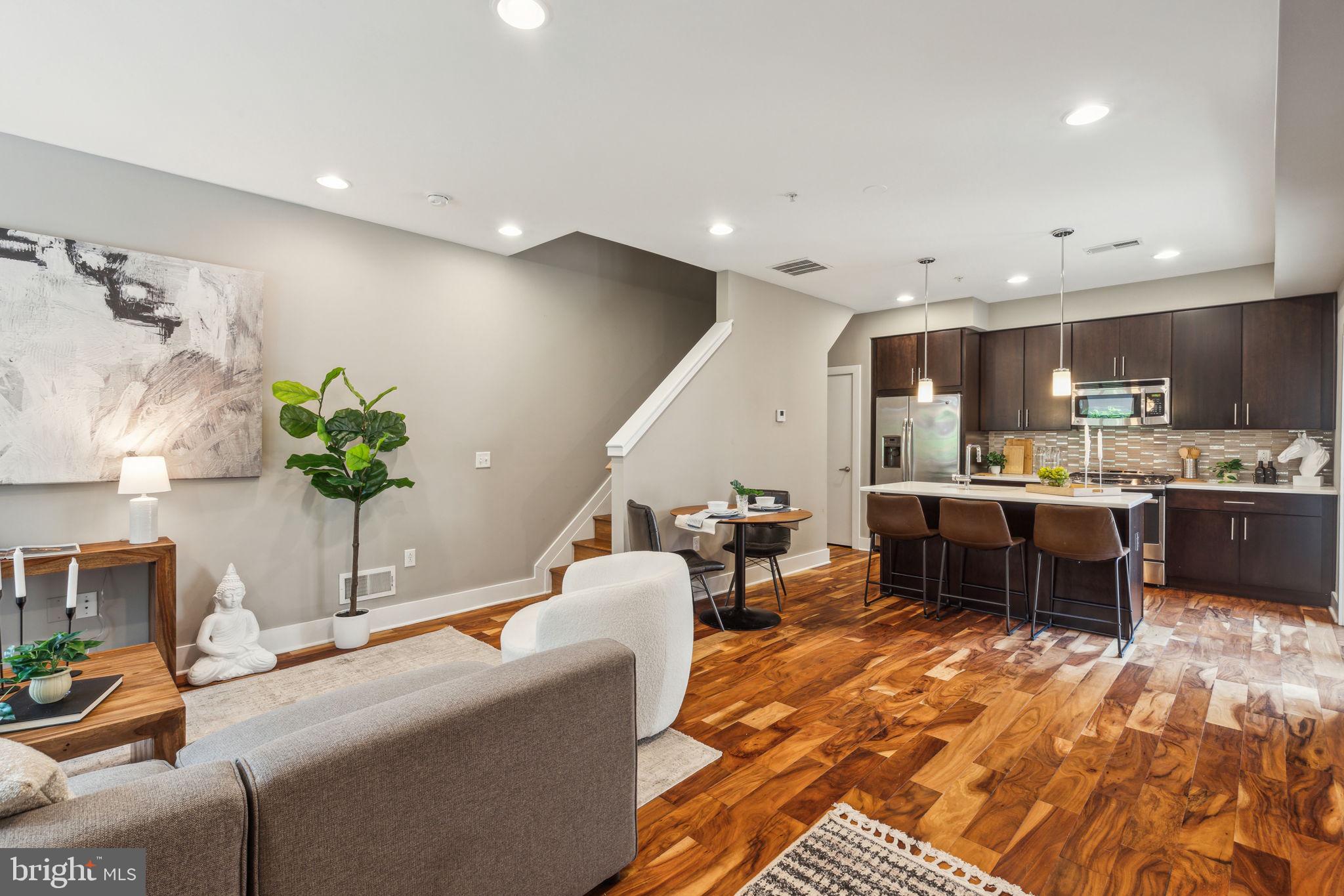 832 North 3rd Street, Unit 7 Philadelphia, PA 19123 - Photo 5 of 52 a living room with furniture kitchen and a kitchen