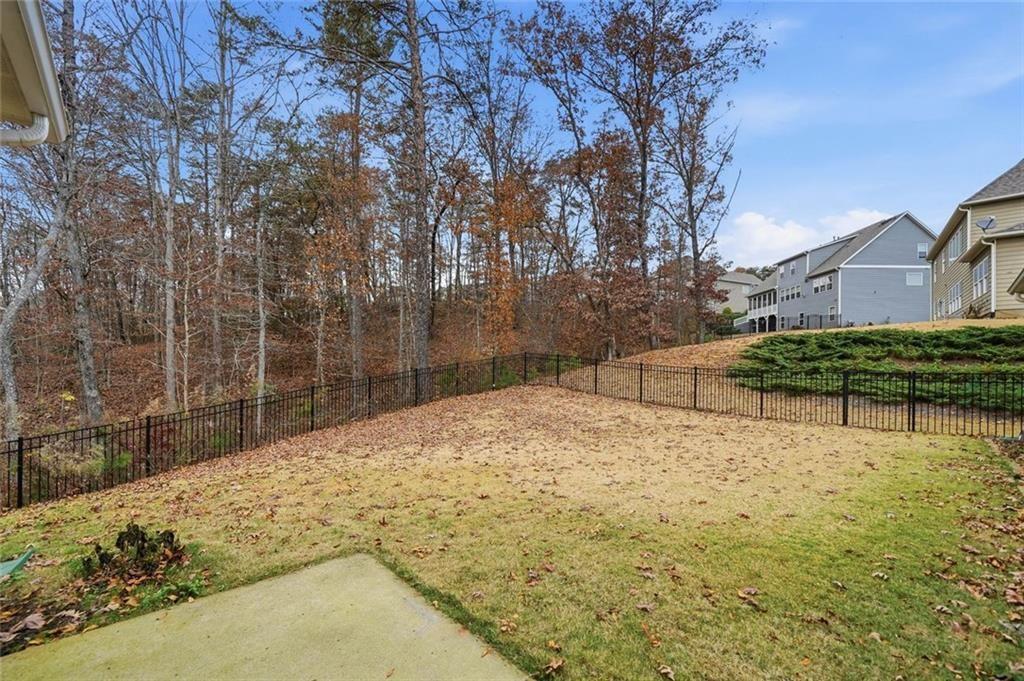 123 Longleaf Drive Canton, GA 30114 - Photo 34 of 39 a backyard of a house with large trees