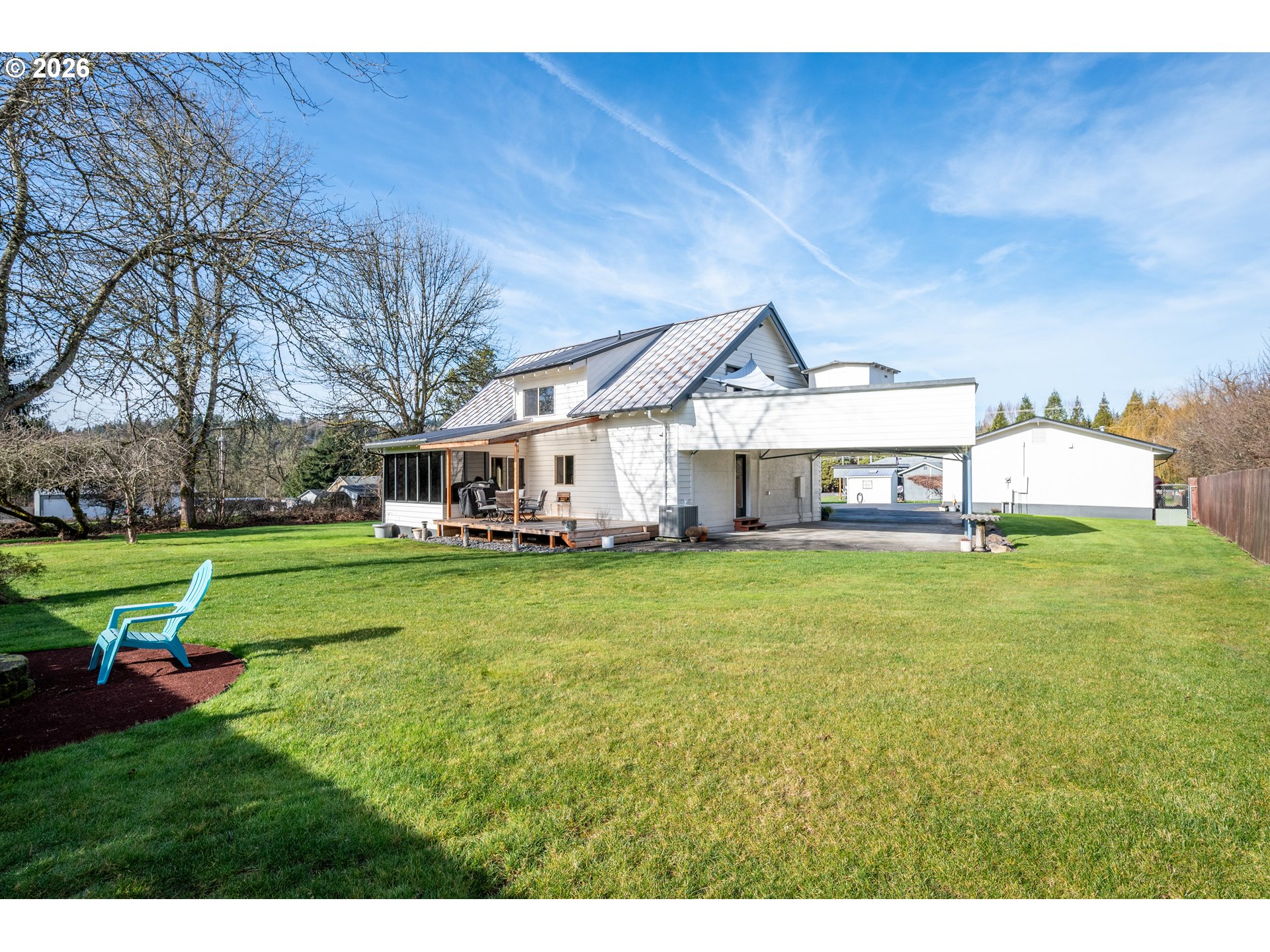 1239 Rose Valley Road Kelso, WA 98626 - Photo 36 of 48 a front view of a house with a garden and trees