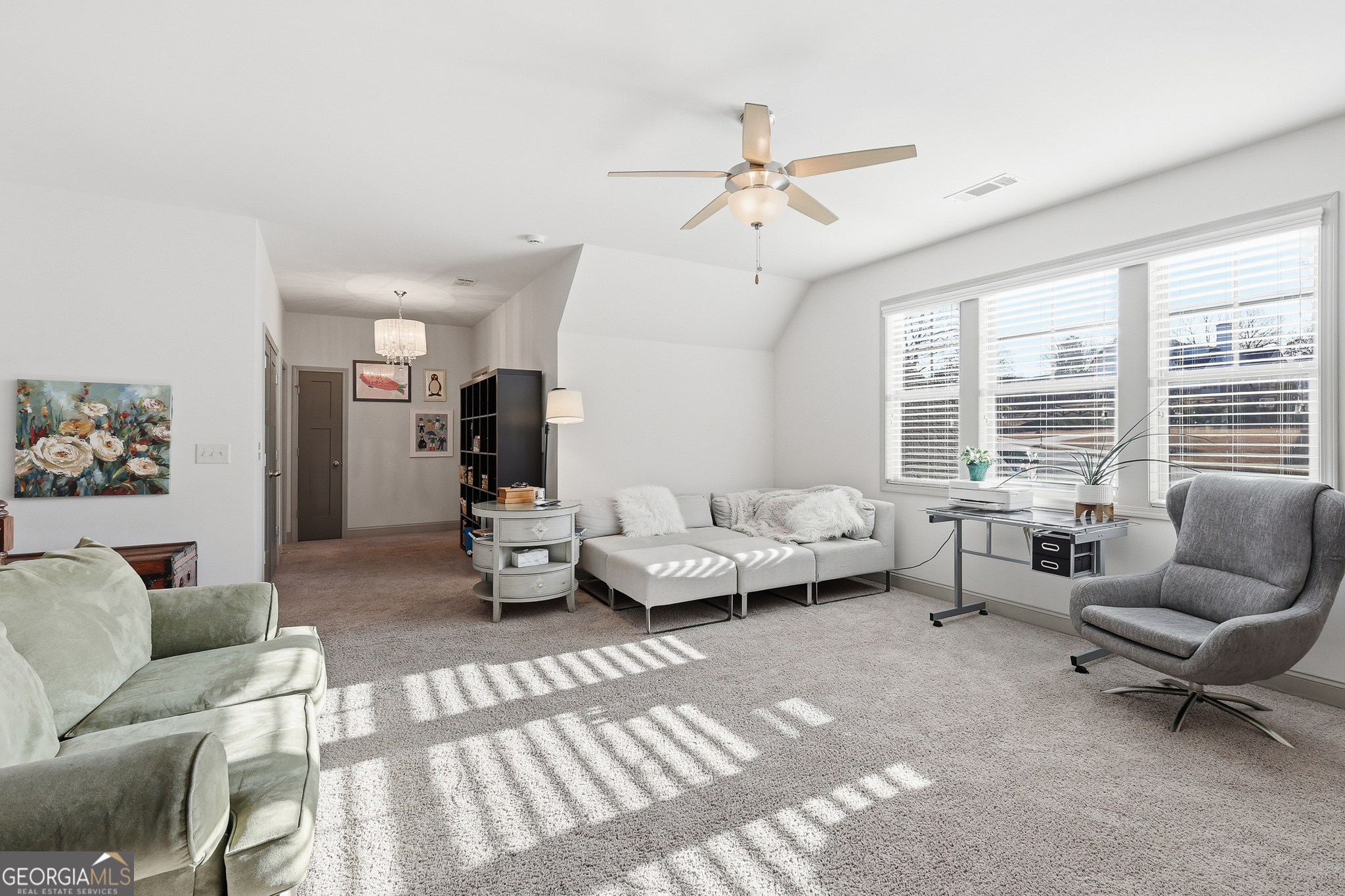 56 Creek Side Court Jefferson, GA 30549 - Photo 35 of 46 a living room with furniture and a large window