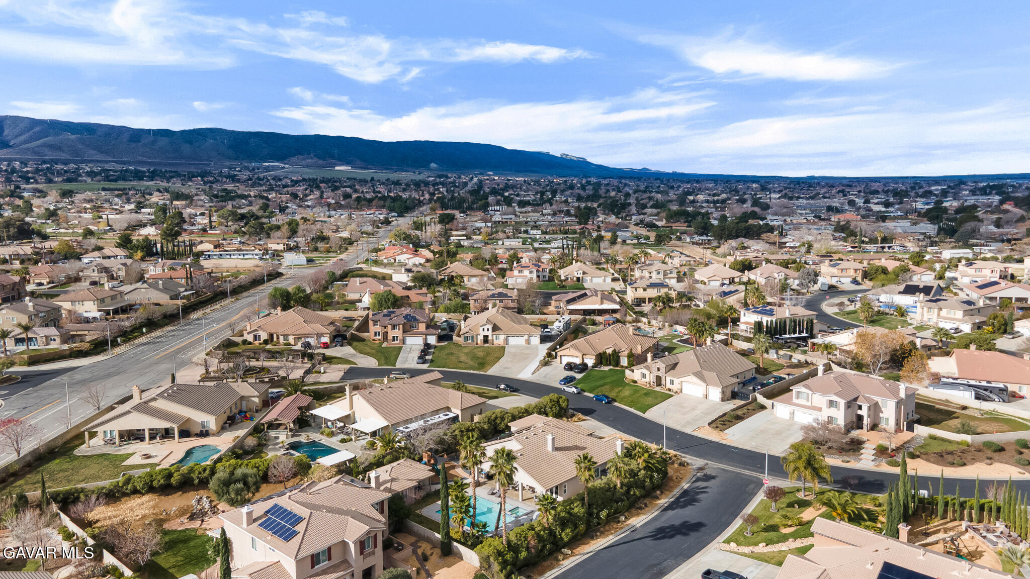 41632 Firenze Street Lancaster, CA 93536 - Photo 62 of 67 an aerial view of residential building and street
