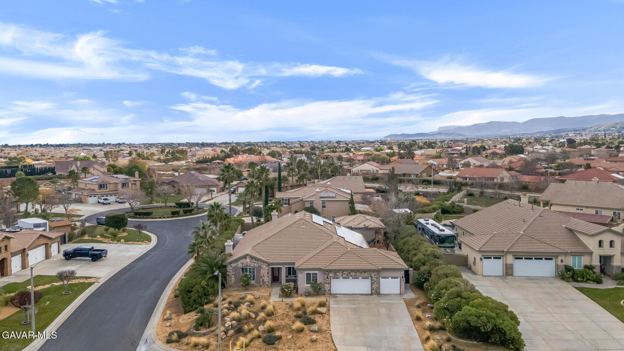 41632 Firenze Street Lancaster, CA 93536 - Photo 64 of 67 an aerial view of residential houses with city view