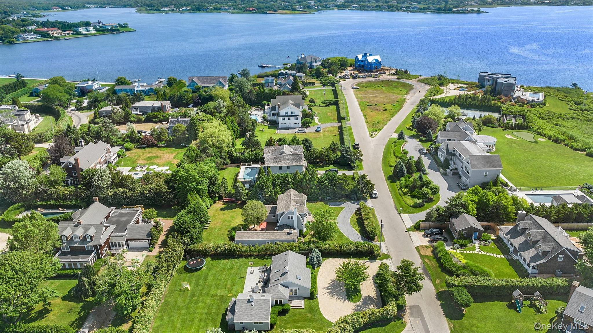 30 Exchange Place Westhampton Beach, NY 11978 - Photo 24 of 25 an aerial view of a house with a garden