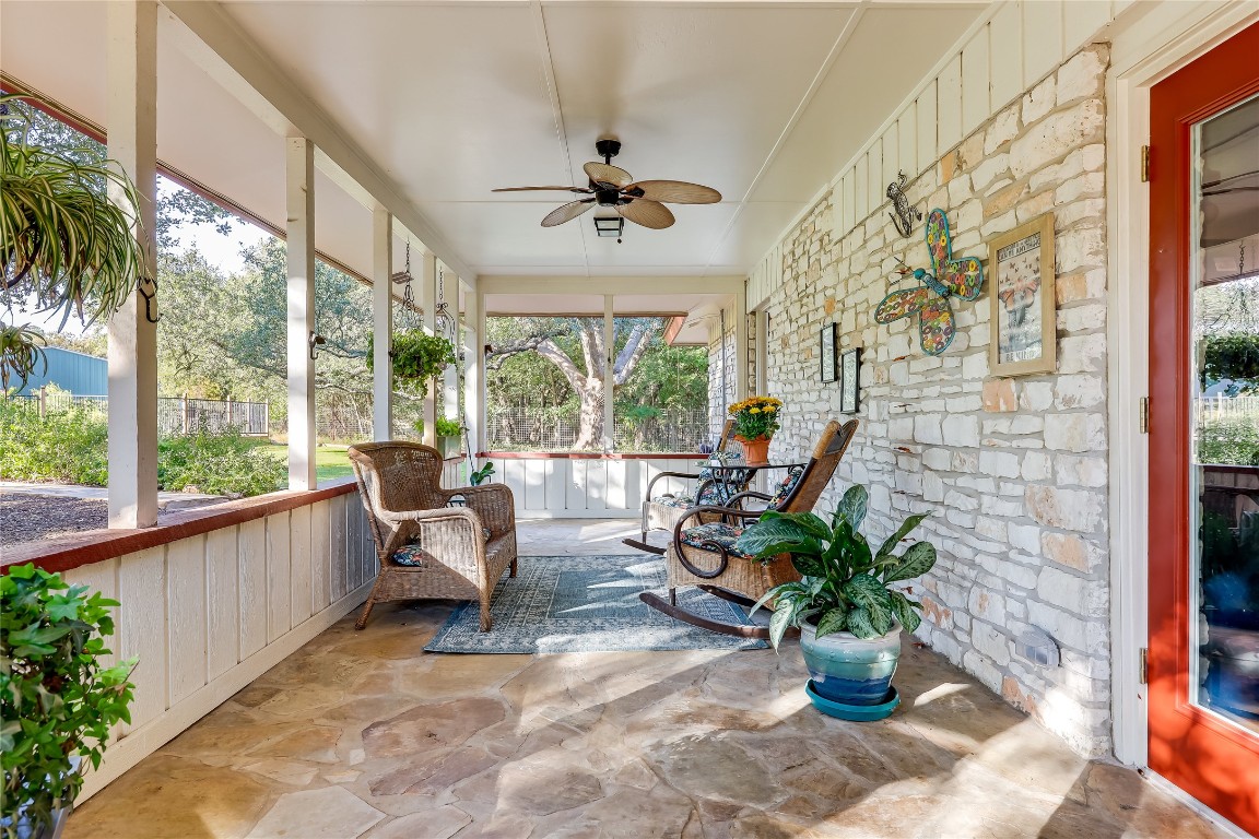 6015 Tonkowa Trail Georgetown, TX 78628 - Photo 27 of 40 a view of a patio with furniture