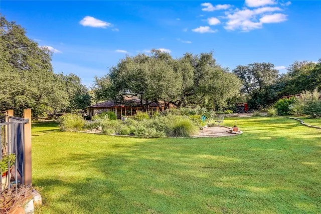 a view of swimming pool with an outdoor space and seating area