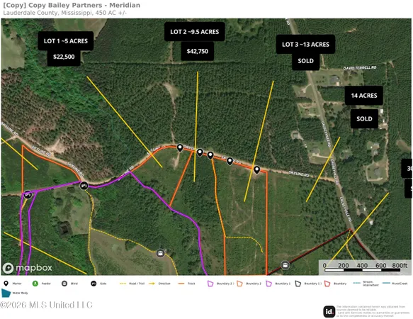 $22,500 | Lot 1 Skyline Road, Meridian, MS 39301